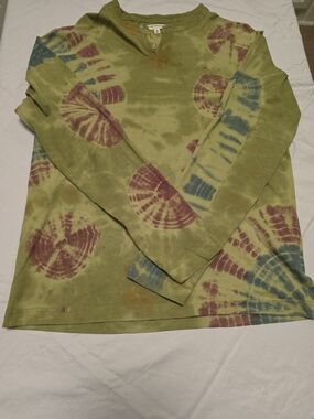 Cotton Earthbound Tie-Dye Long Sleeve Boho Hippie